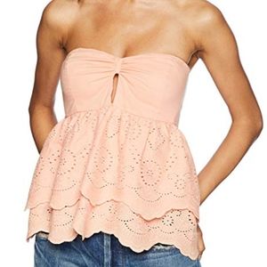 Women's Alysia Strapless Eyelet Top (NWT